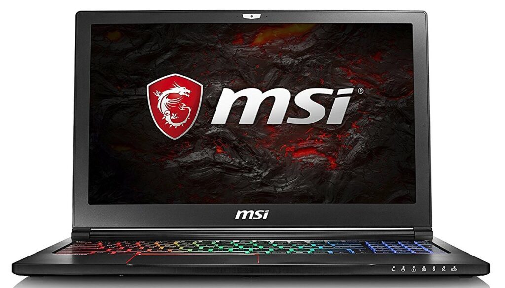 MSI GS63VR 7RF Stealth Pro vista frontal