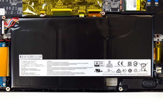 Batería interna de 65 Wh de la MSI GS63VR 7RF