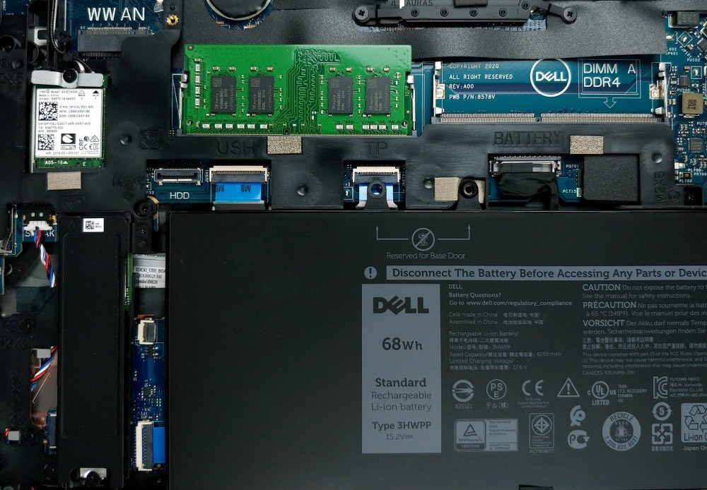 RAM y SSD de Dell Latitude 5410
