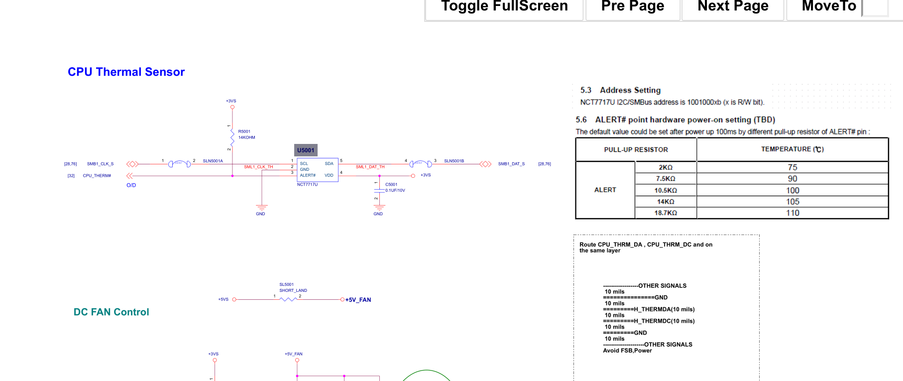 Schematic del NCT7717U U5001 en ASUS X541UVK