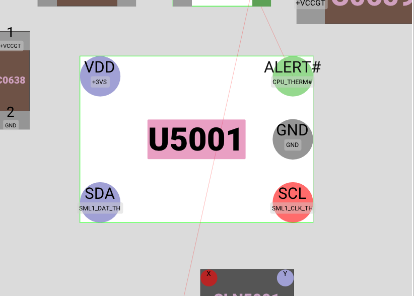 Boardview de ASUS X541UVK con U5001 y EC IT8995E