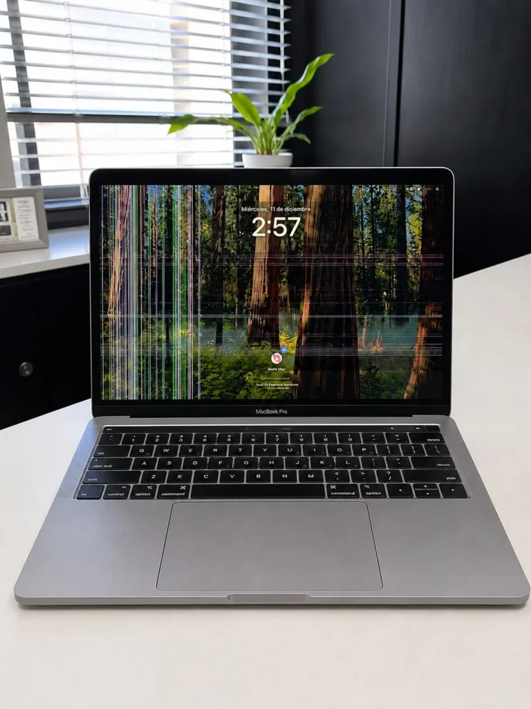MacBook Pro 2017 con la pantalla fallando